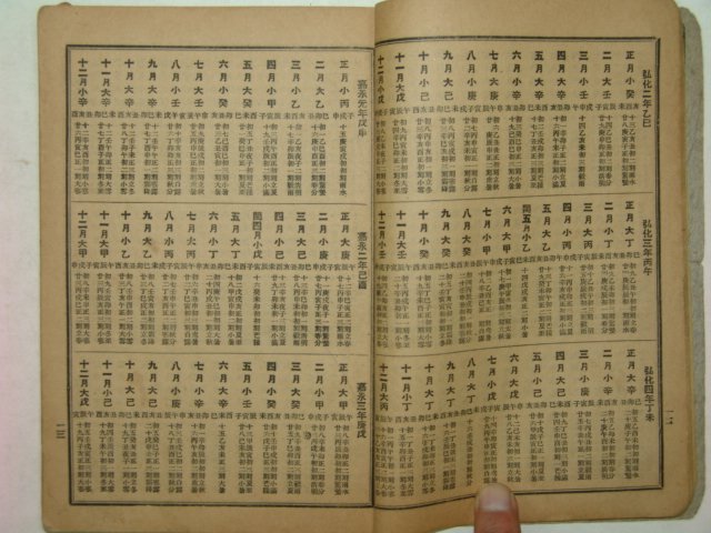 1936년 경성영창서관간행 신선백중력 1책완질