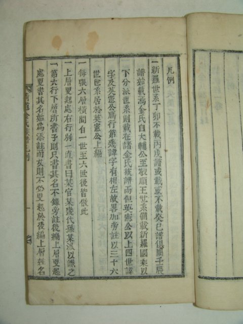 1912년 목활자본 청도김씨파보(淸道金氏派譜)2책완질