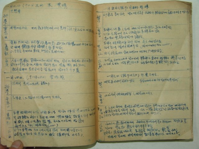 1957년 생활일기장 2책합본