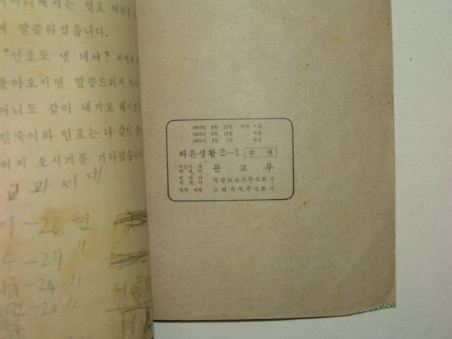 1969년 바른생활 2-1