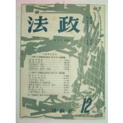 1963년 법정(法政) 12월호