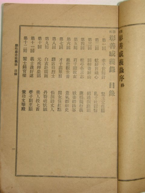 1924년 현토창선감의록(顯吐彰善感義錄)1책완질