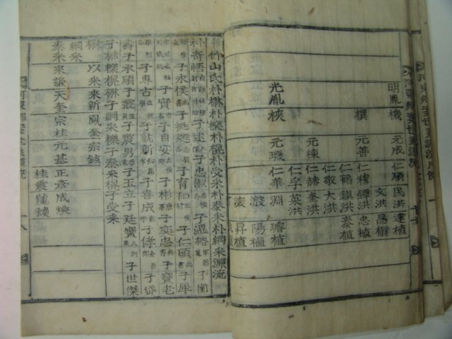 1917년 목활자본 하동향안세계원류 1책완질