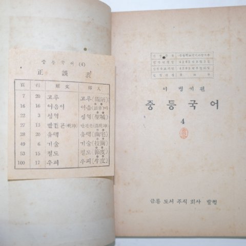 1949년8월5일 중등국어 4