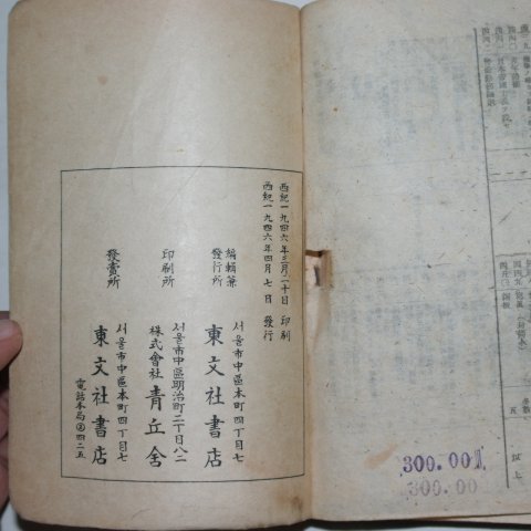 1946년 조선민족운동년감(朝鮮民族運動年鑑) 1책완질