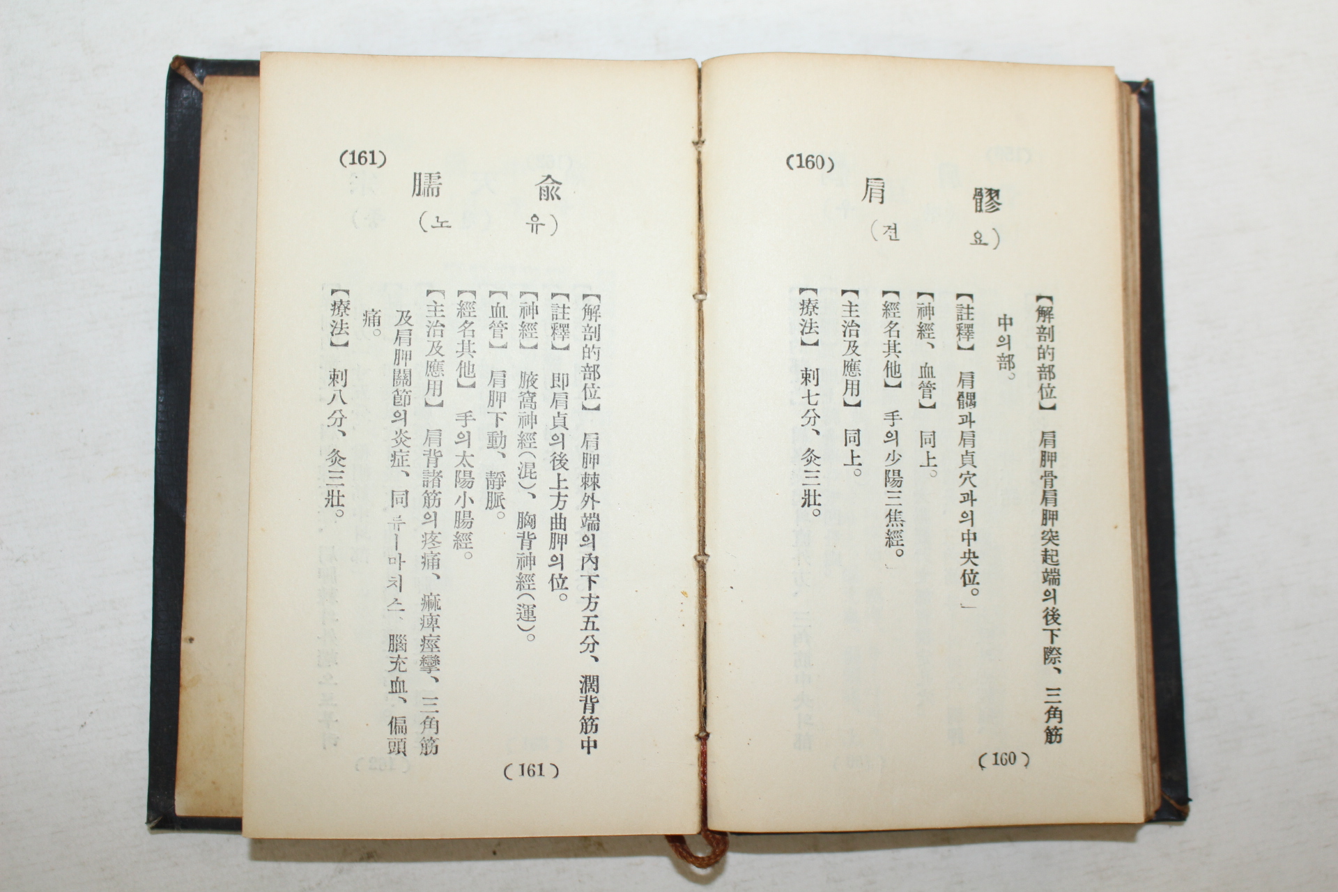 1957년 포켙 침구경혈학(鍼灸經穴學) 1책완질