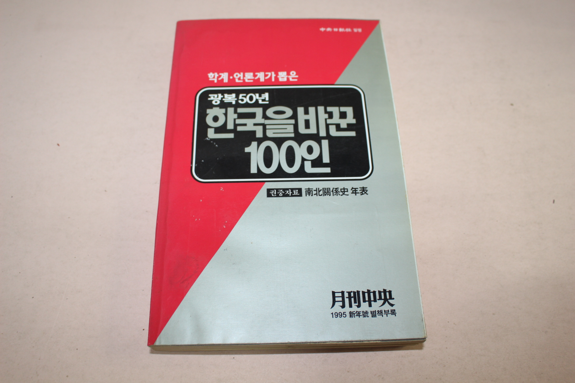 1995년 중앙일보사 광복50년 한국을 바꾼 100인