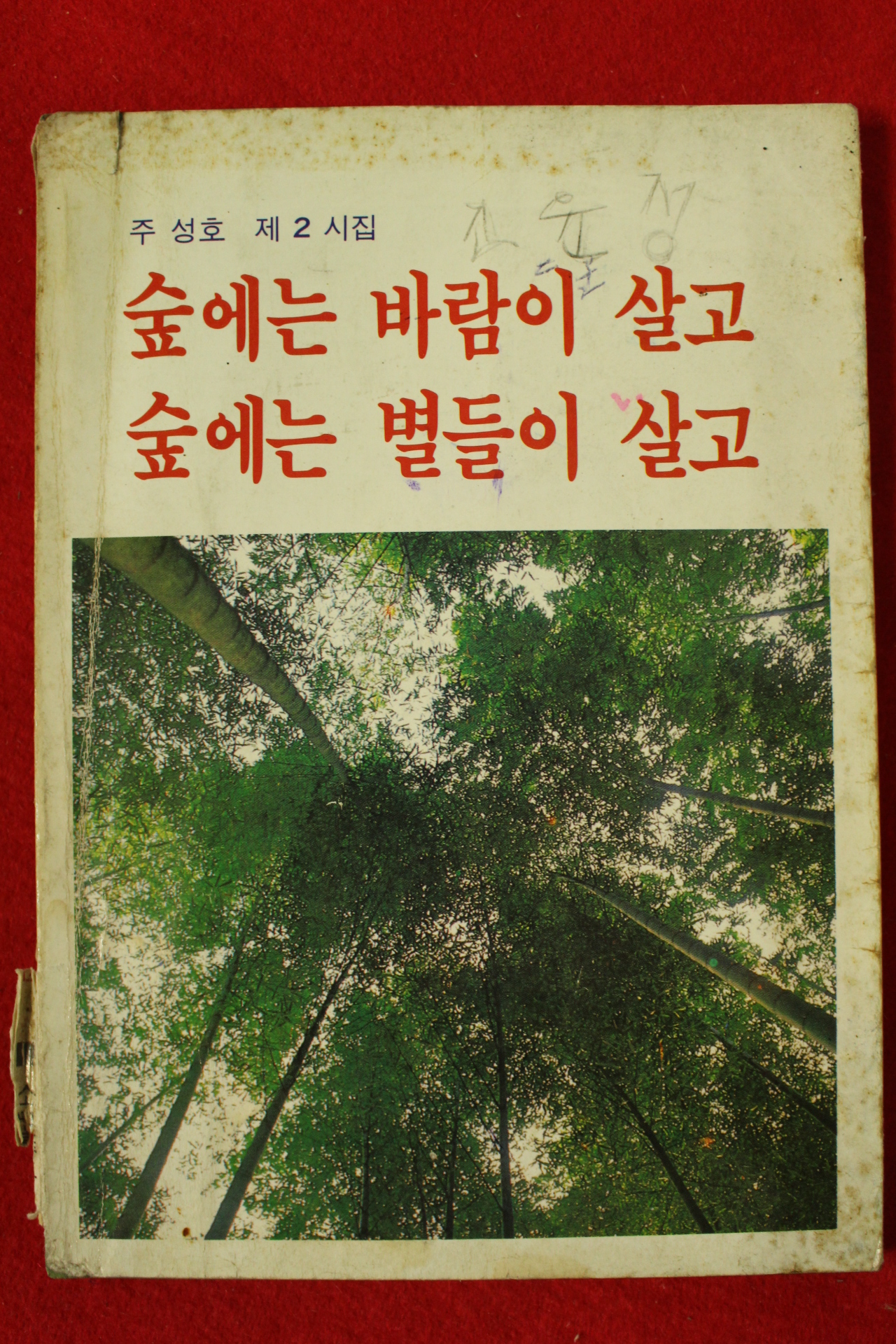 1985년초판 주성호 제2시집 숲에는 바람이 살고 숲에는 별들이 살고