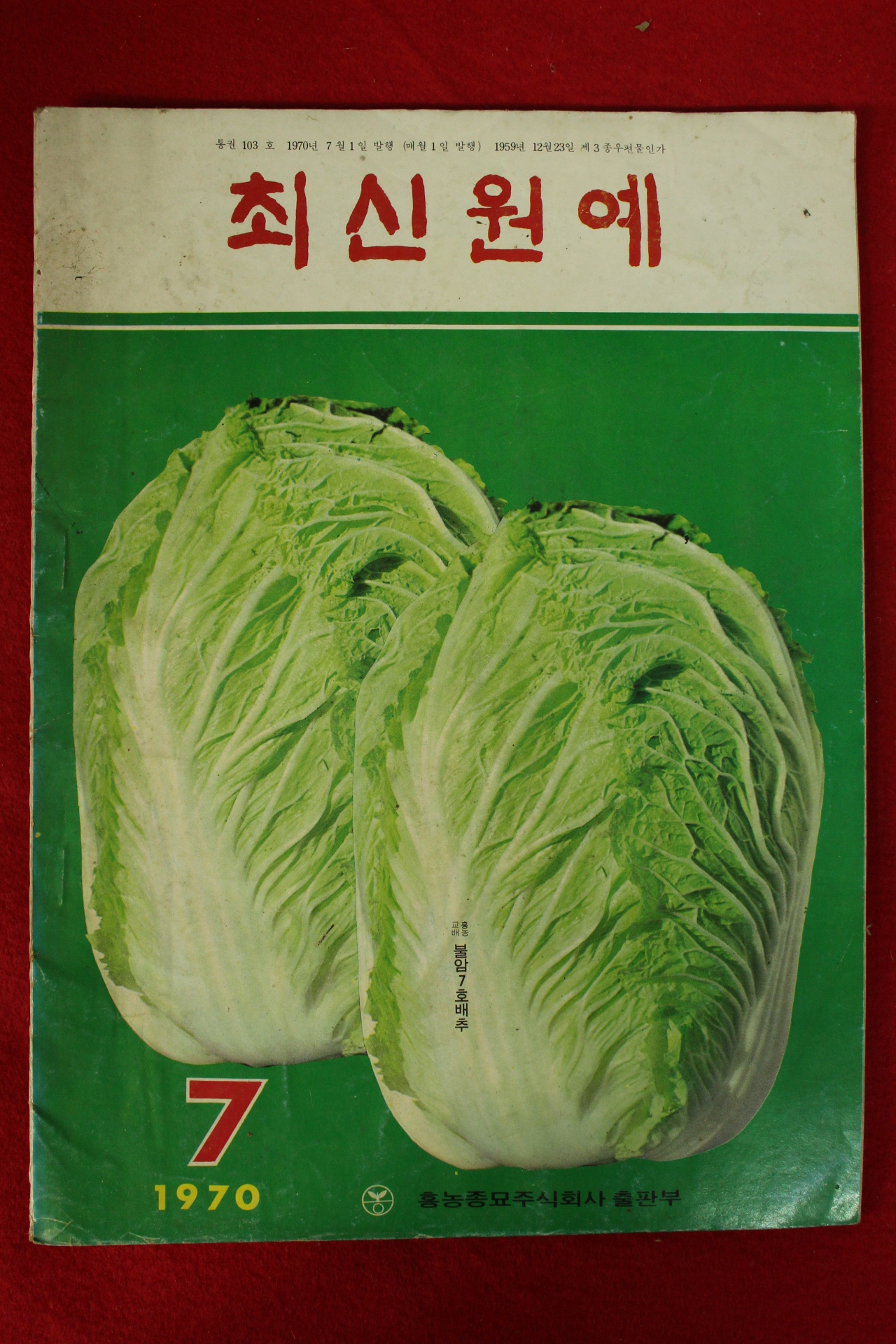 1970년 최신원예 7월호