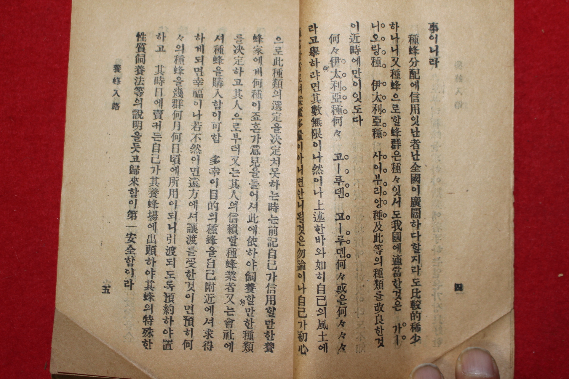 1927년(소화2년) 양봉입로(養峰入路) 1책완질