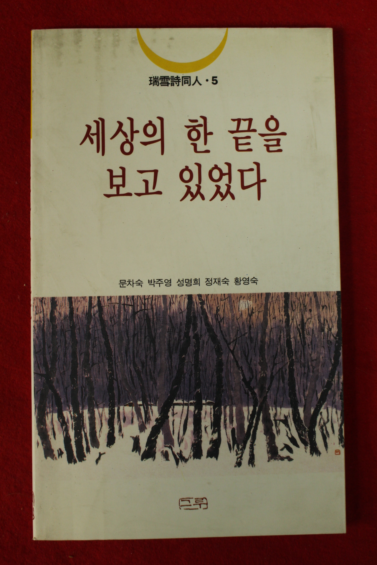 1994년초판 서운시동인 세상의 한 끝을 보고 있었다