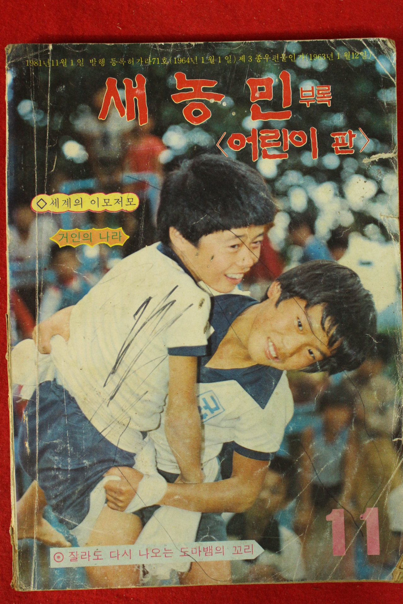 1981년 새농민 부록 어린이판 11월호