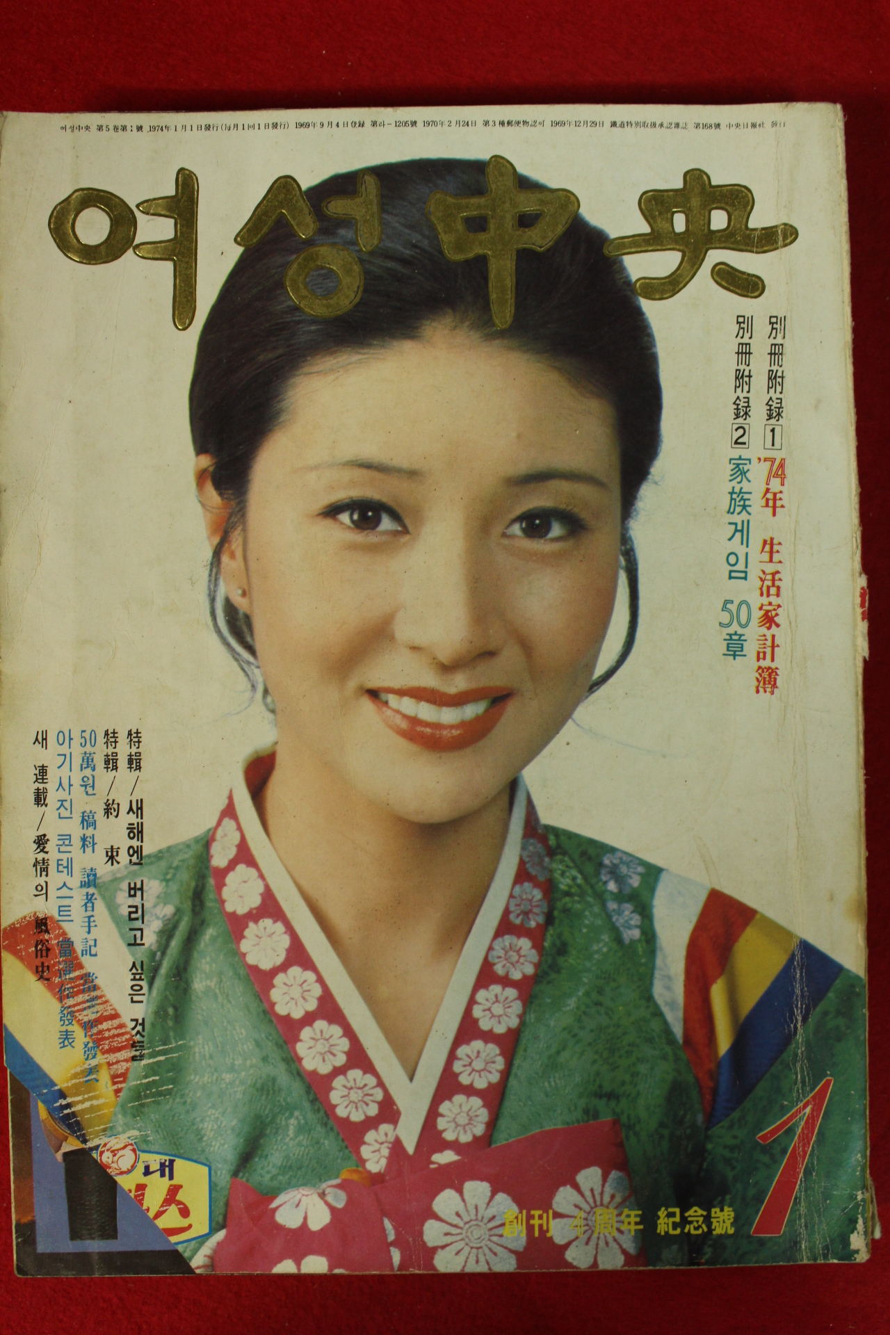 1974년 여성중앙 1월호