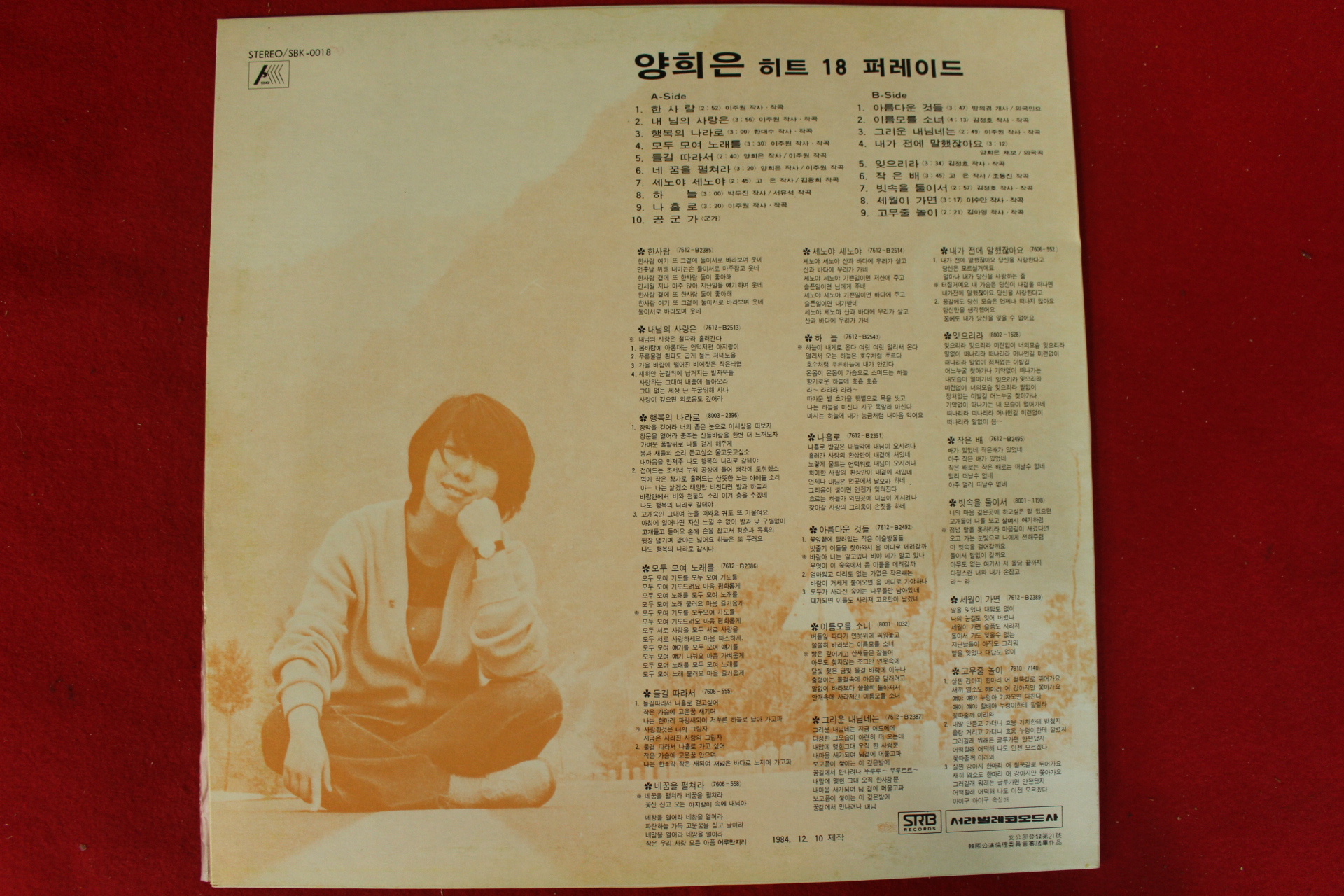 105-1984년 레코드판 양희은