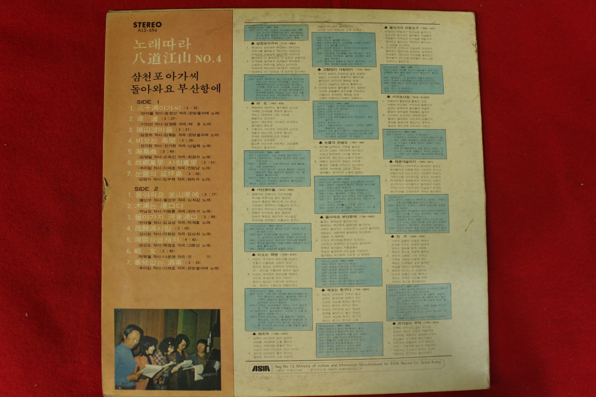 153-1979년 레코드판 노래따라 팔도강산 제4집