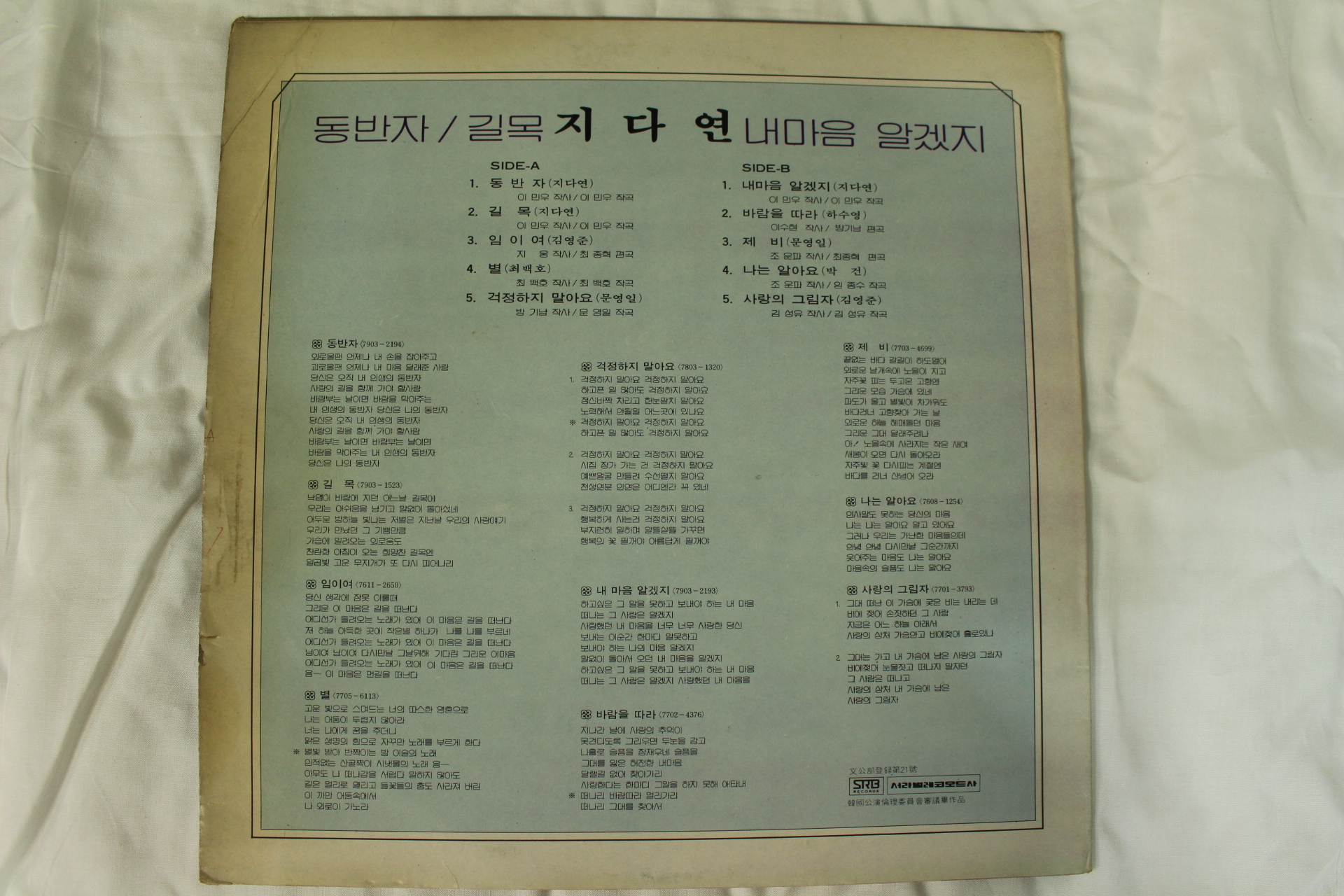 446-1980년 레코드판 지단연(초반)