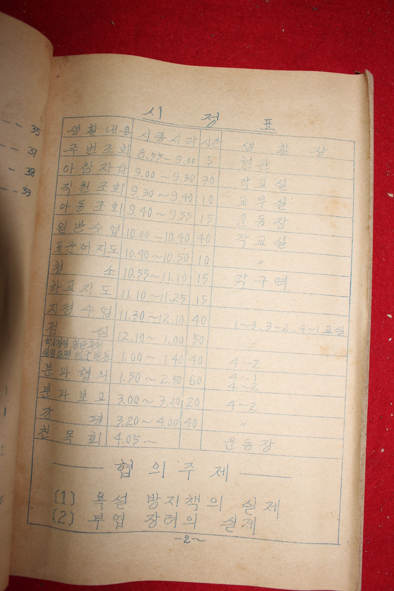 1961년 인월국민학교 참관안내