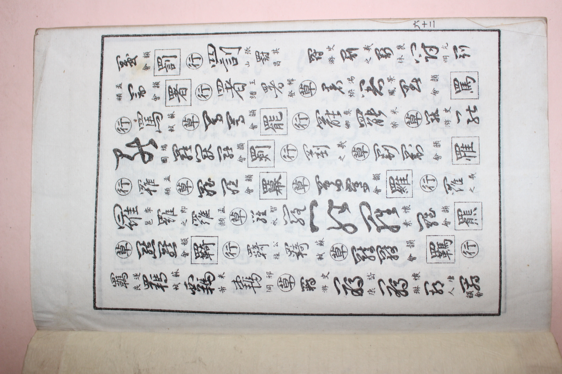 일제시기 일본간행본 진행초대자전(眞行草大字典) 1책