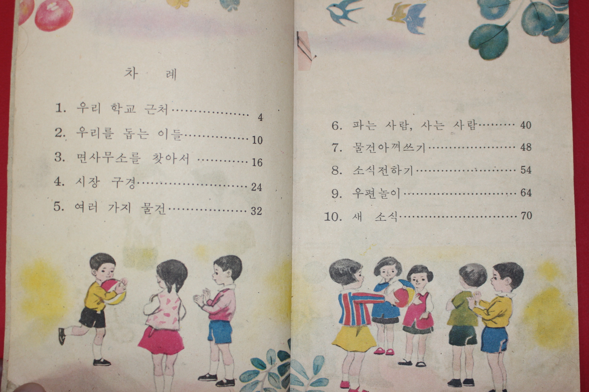 1966년 사회 2-1 (내부4장 낙장임)