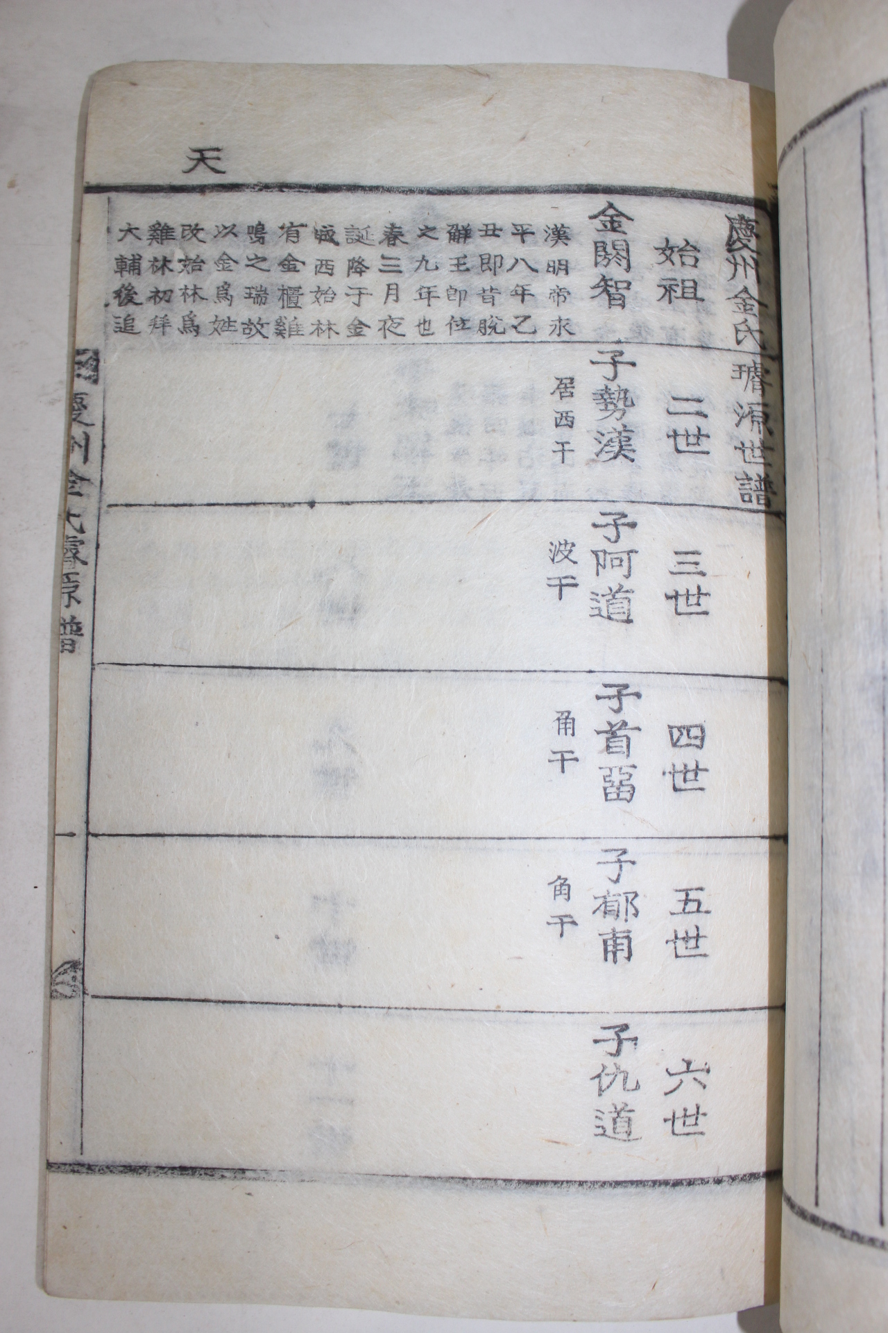 1925년(乙丑) 김규환(金圭煥)서문 목활자본 경주김씨족보(慶州金氏族譜)권1~4  3책