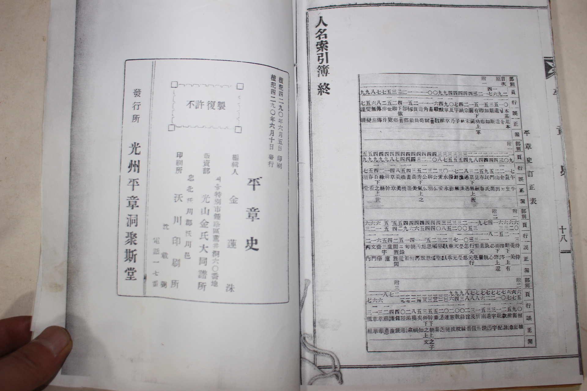 1957년 연활자본 평장사(平章史) 1책완질