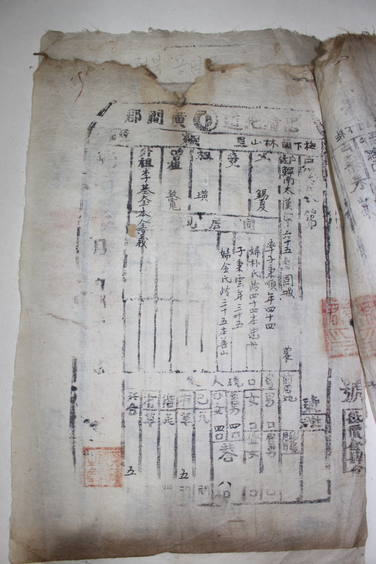 24-1897년(光武1年) 충북 황간거주 고성남씨 호구 4장