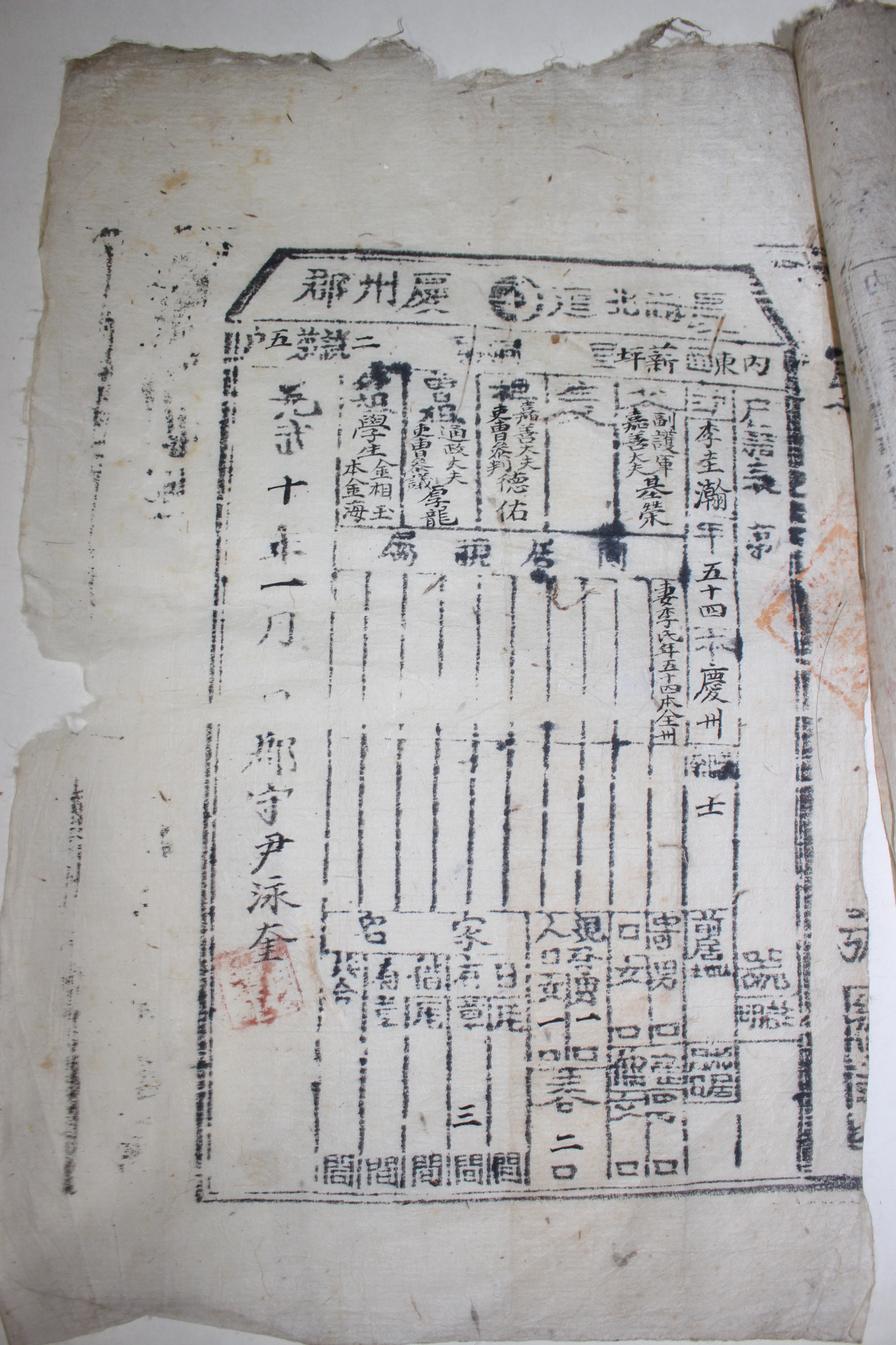 26-1902년(光武6年)~1906년 경북 경주군거주 경주이씨가 호구 3장