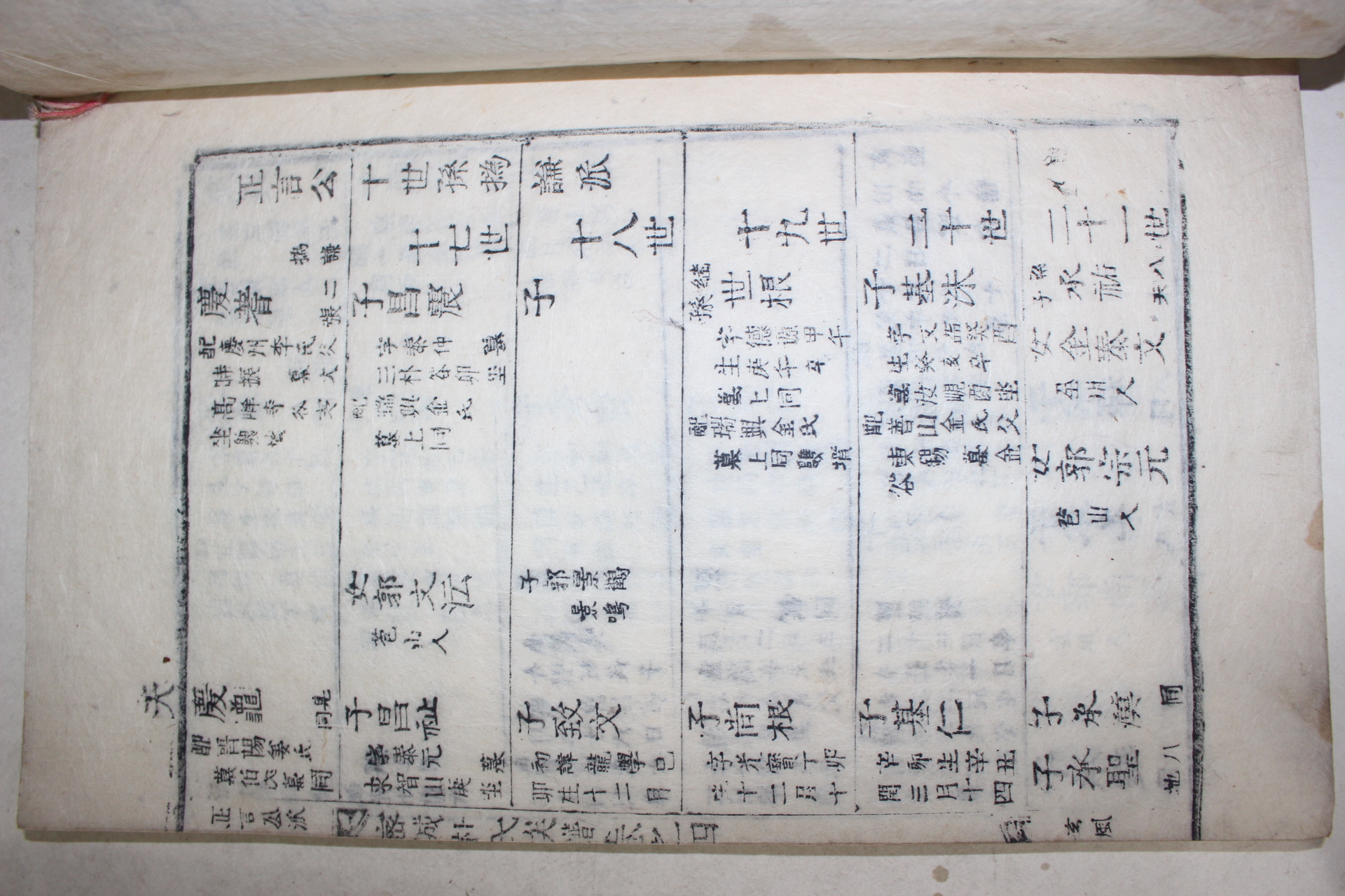 1899년(己亥譜) 목활자본 밀성박씨족보(密城朴氏族譜) 6책