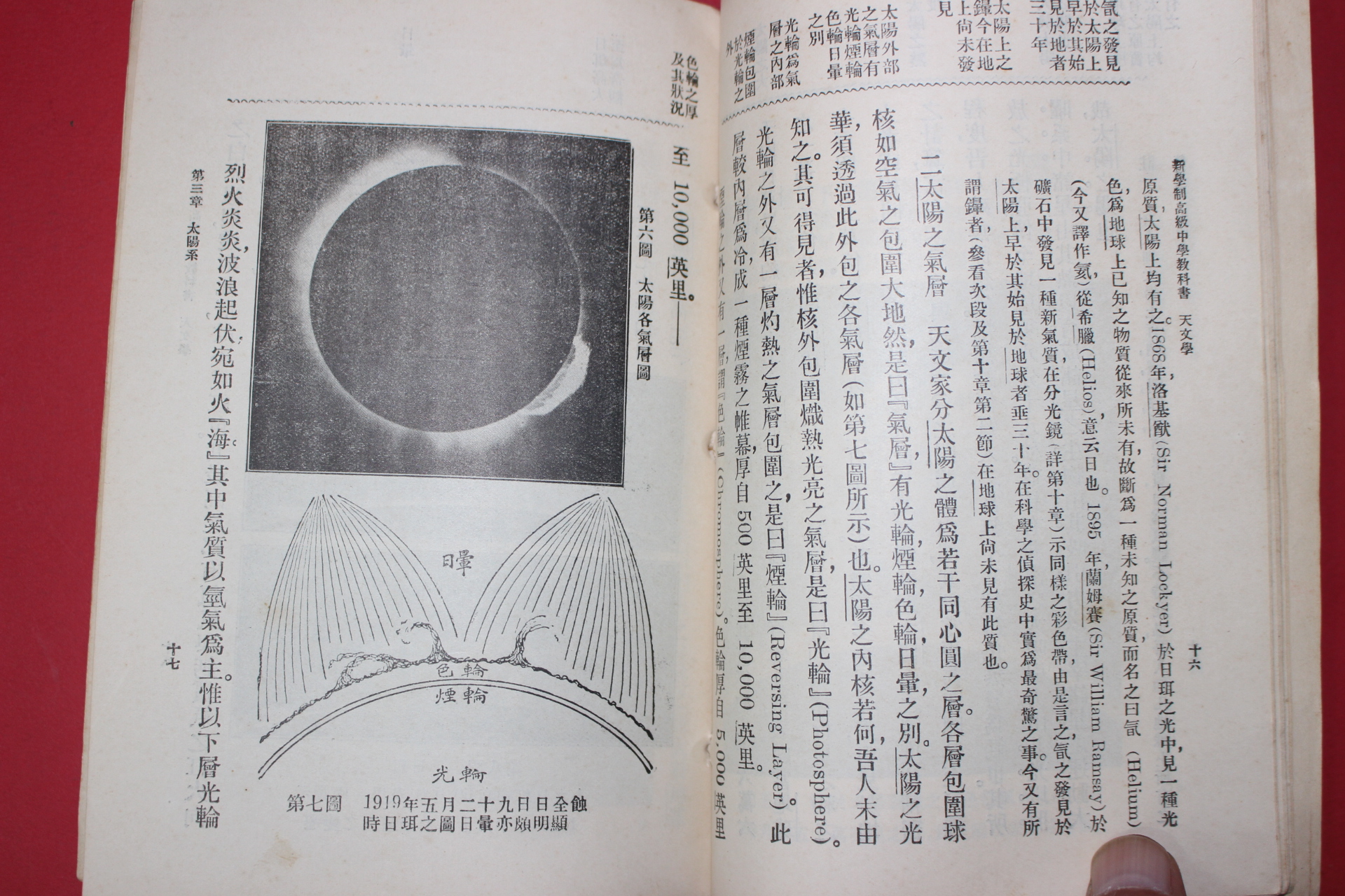 1926년(민국15년) 고급중학교과서 천문학(天文學) 1책완질