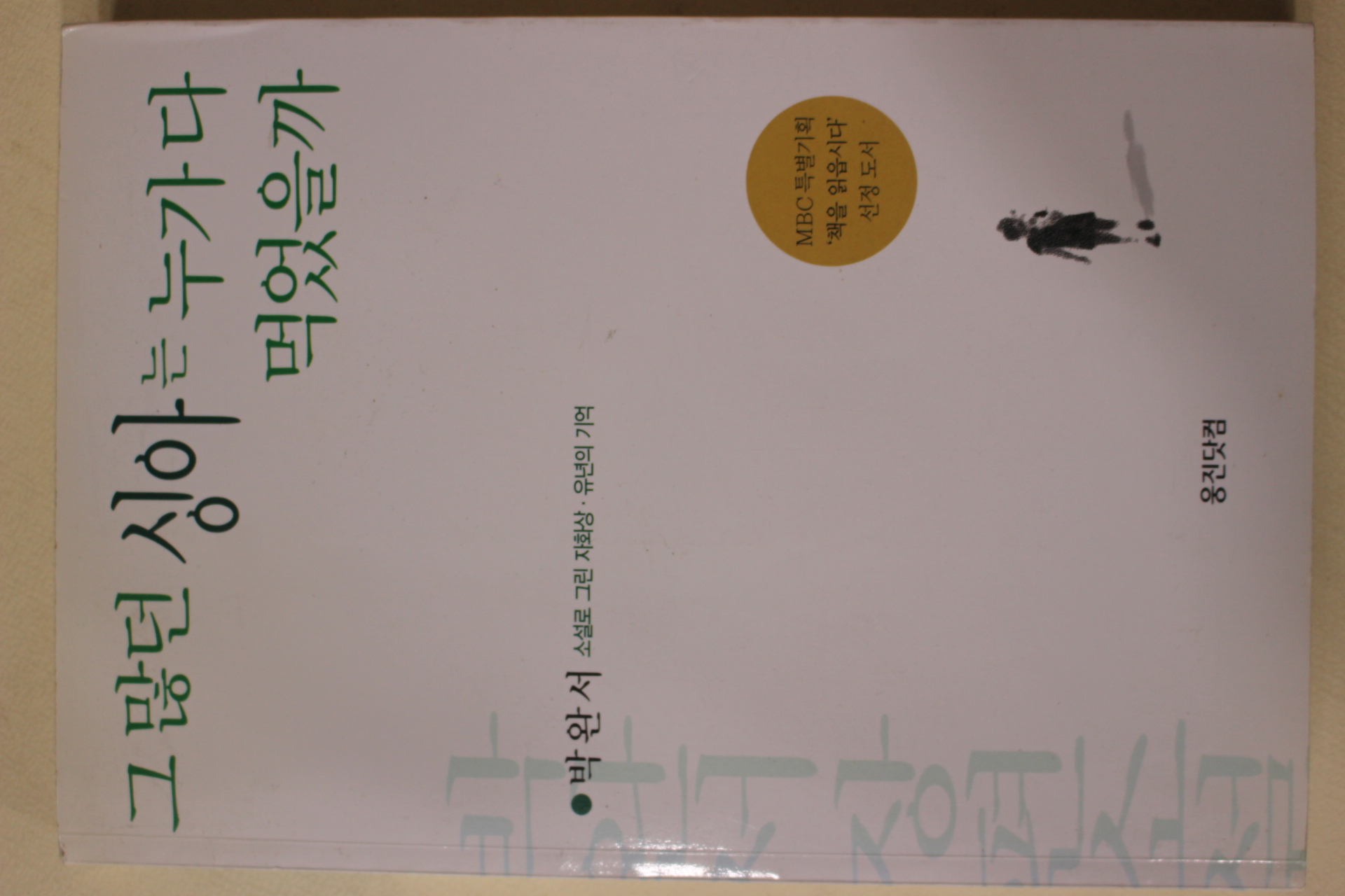 2002년 박완서 그많던 싱아는 누가 다 먹었을까