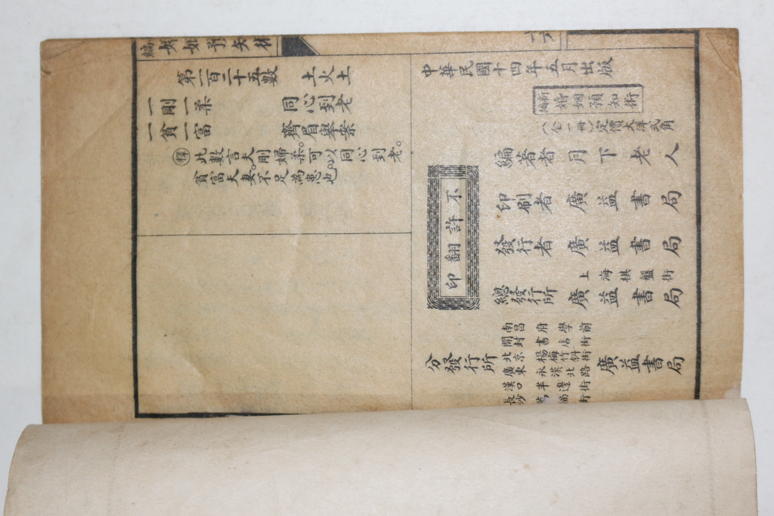 1925년(민국14년) 혼인예지술(婚姻預知術)