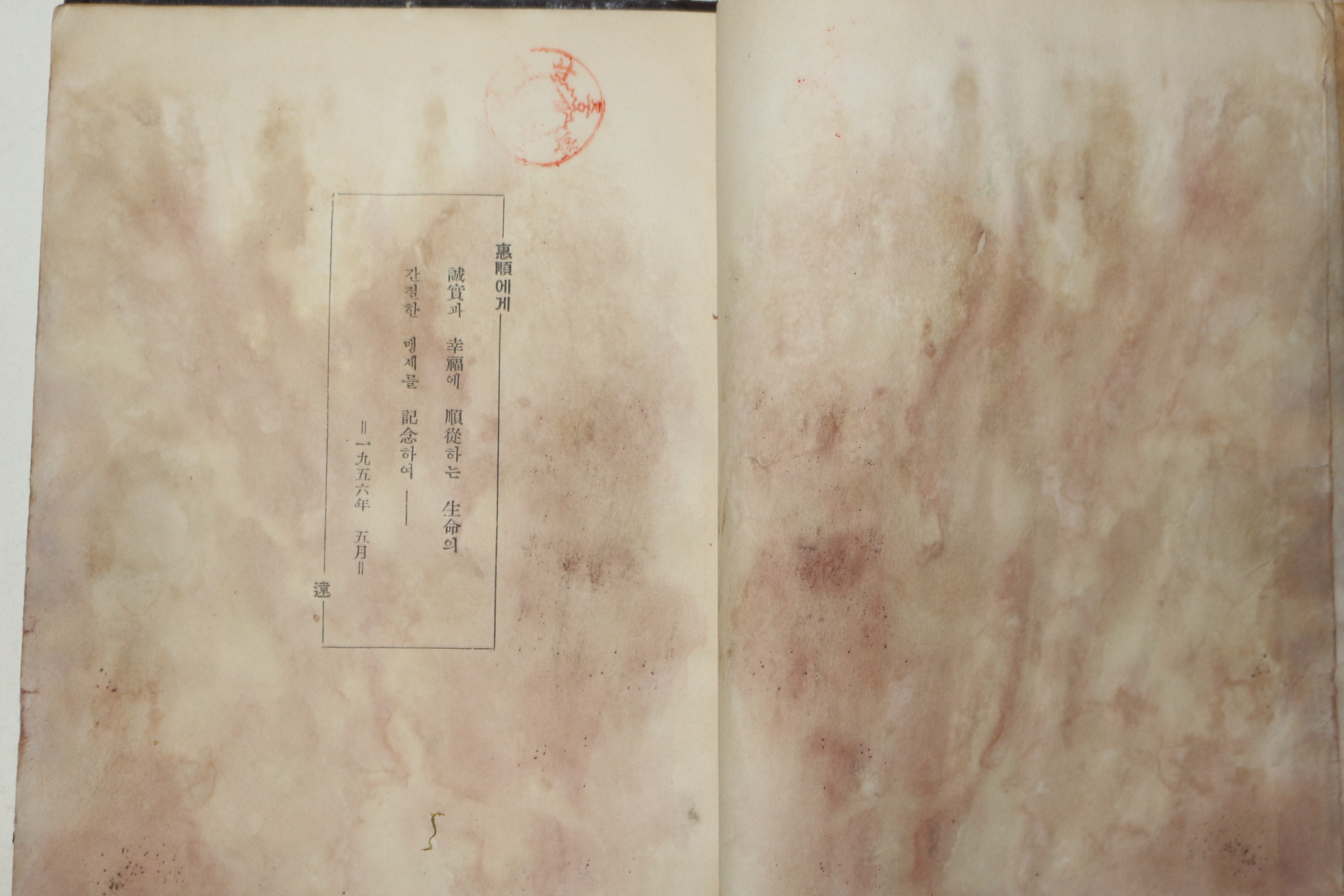 1956년초판 고원시집(高遠詩集) 태양의 연가(太陽의 戀歌)