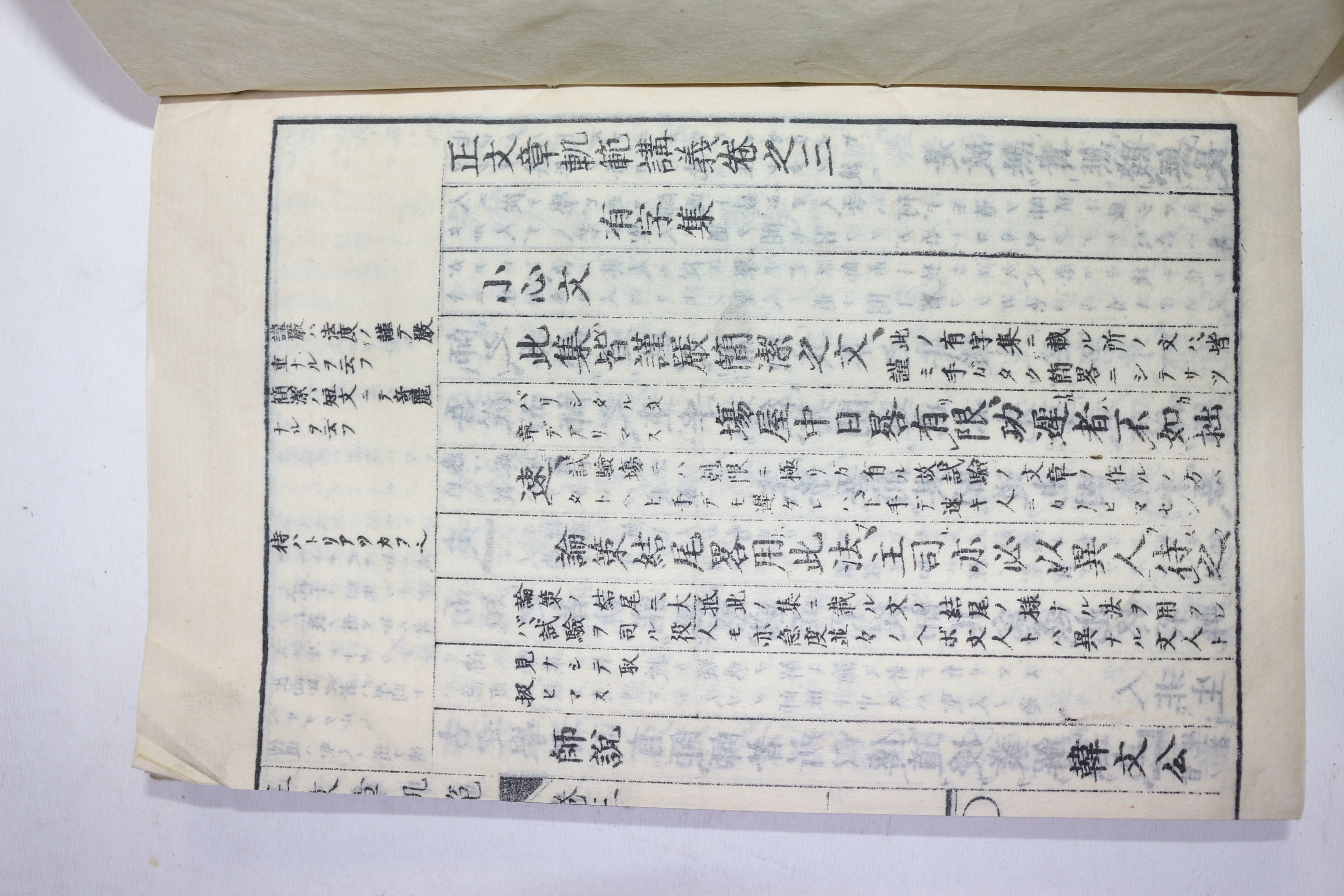 1882년(명치15년) 일본목판본 문장궤범강의(文章軌範講義) 3책