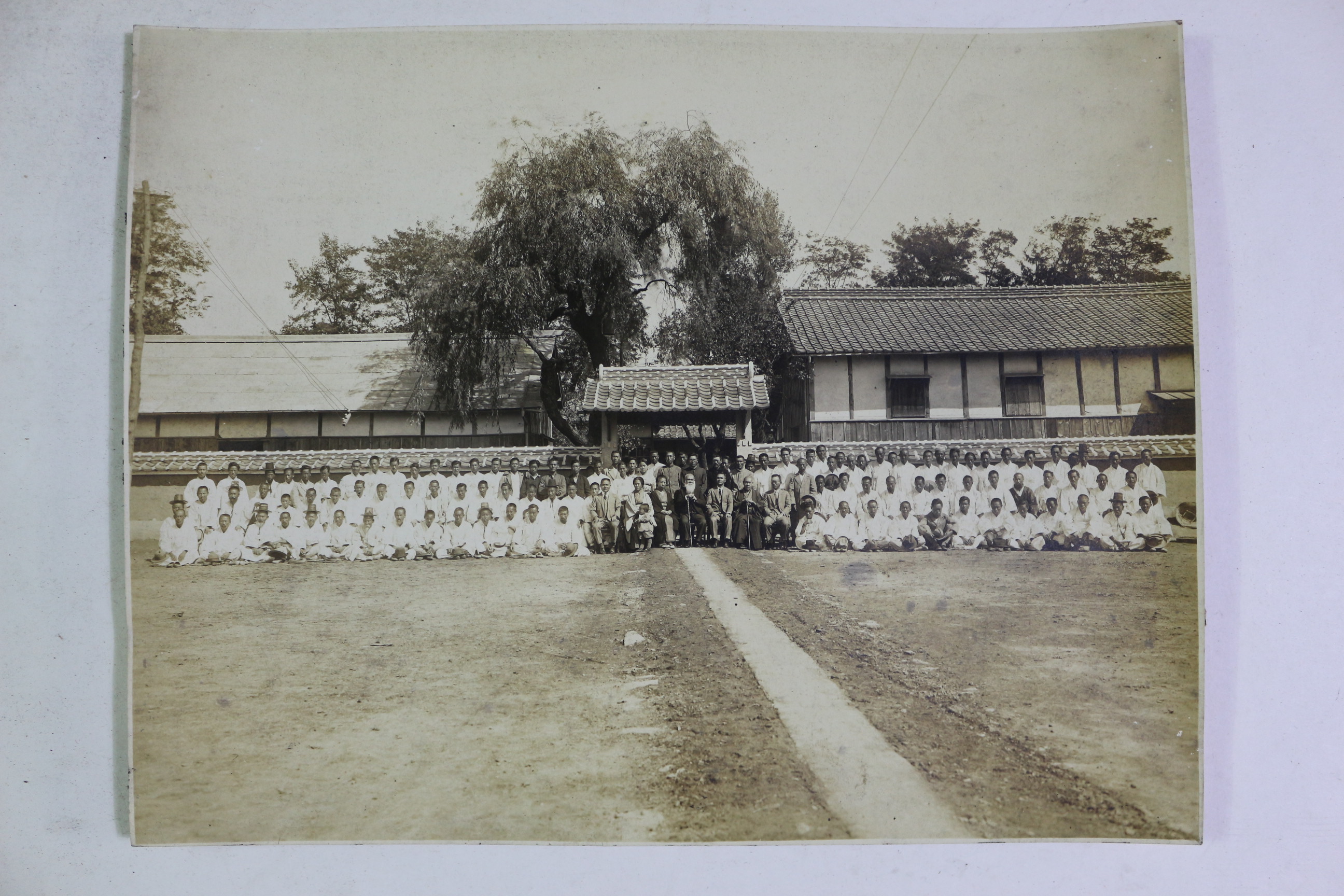 1935년(소화10년) 조선 농장소작농 단체 사진