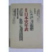 1984년초판 일본간행 신판 일본사년표(日本史年表)