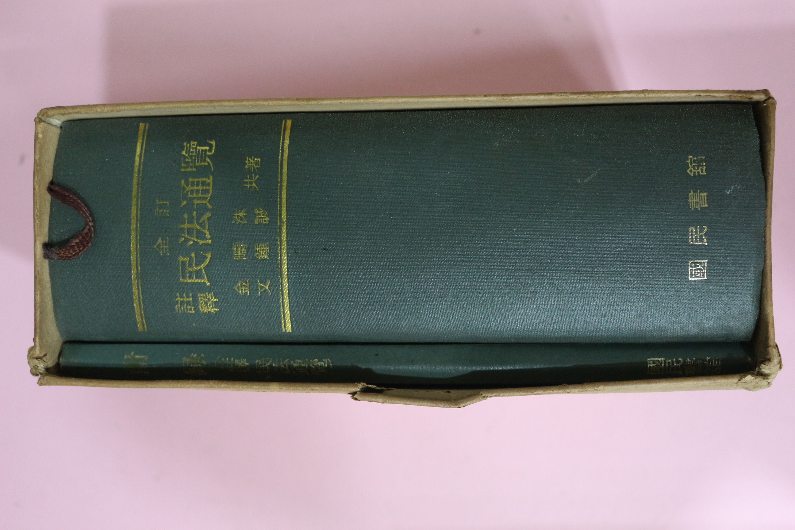 1974년초판 주석 민법통람(民法通覽),부록 2책완질