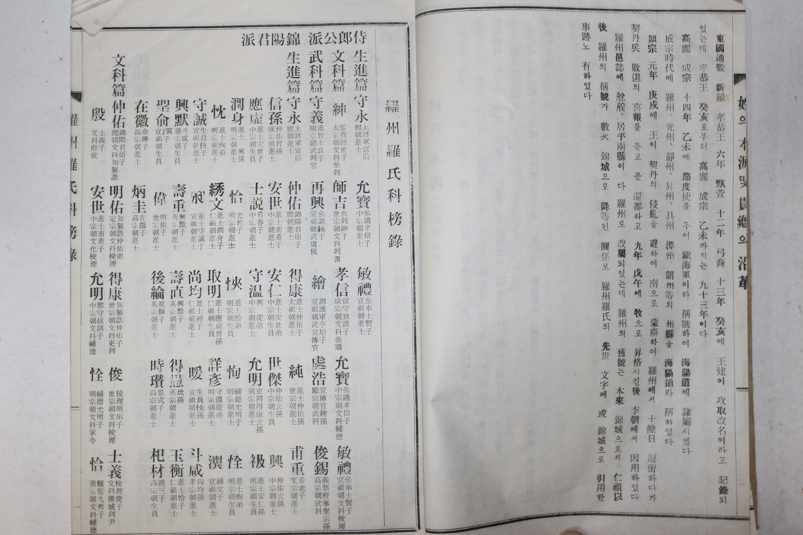 1968년 연활자본 나주나씨세가록(羅州羅氏世家錄) 1책완질