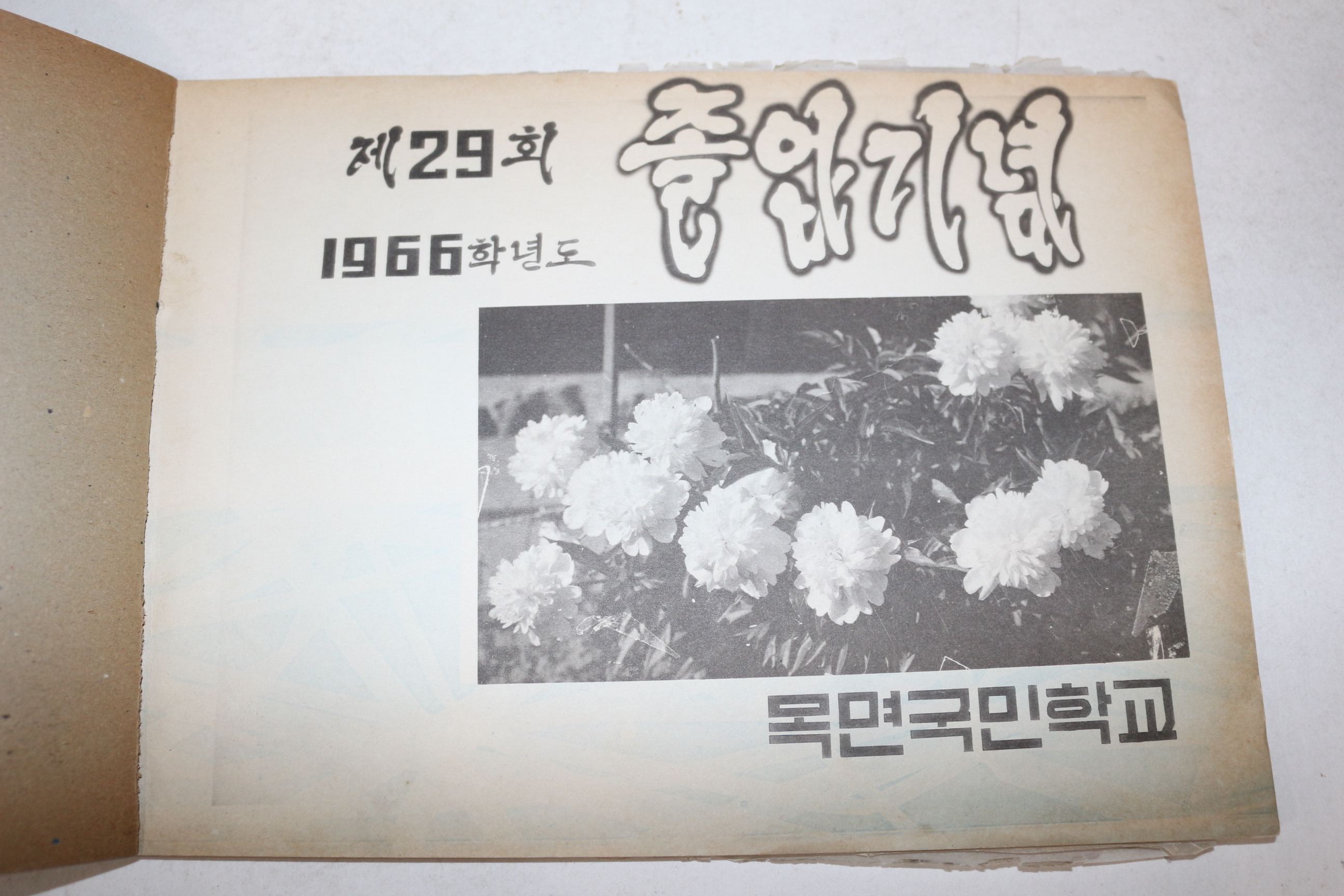 1967년 충남 청양 목면국민학교 제29회 졸업기념 앨범