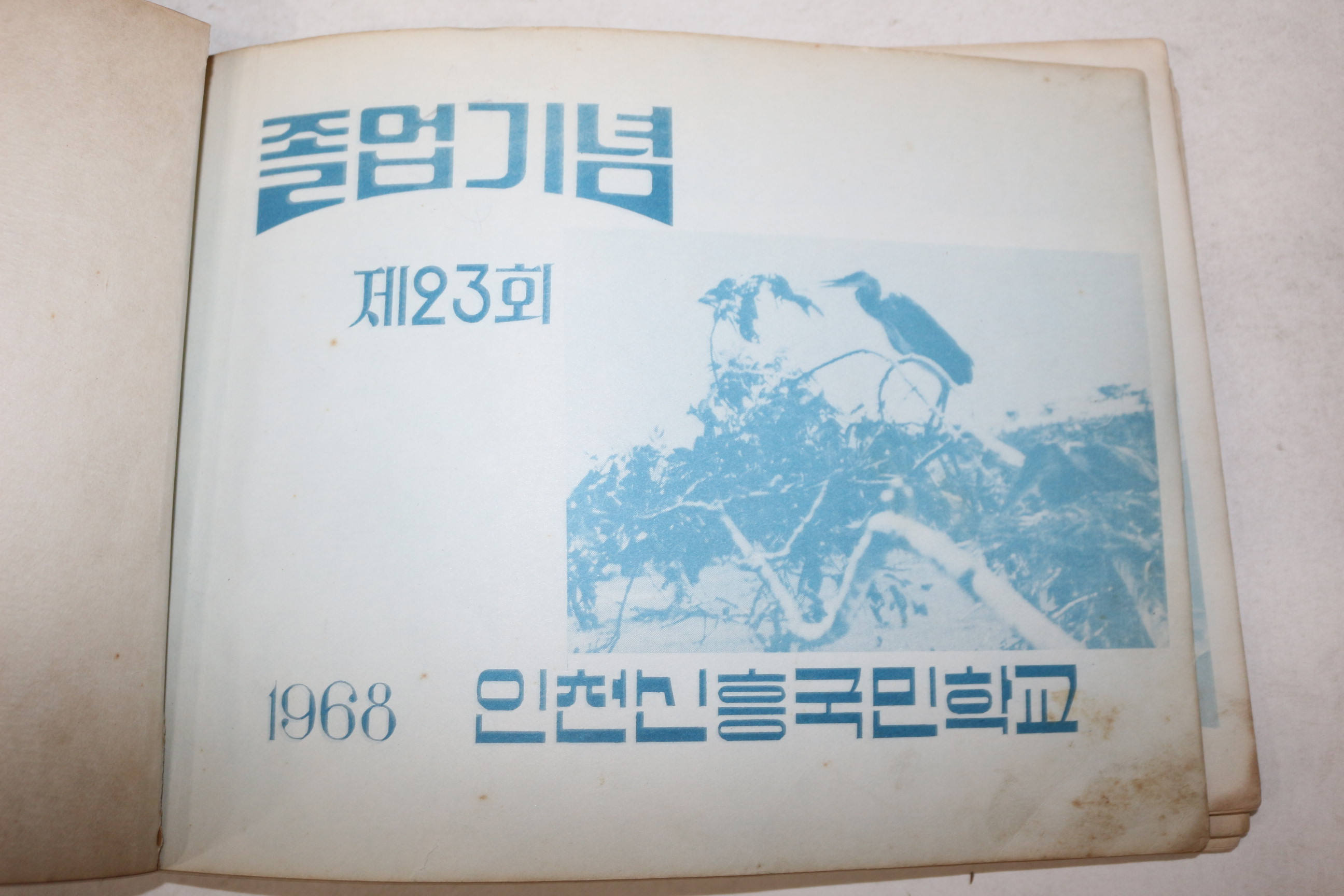 1968년 인천신흥국민학교 제23회 졸업기념 앨범