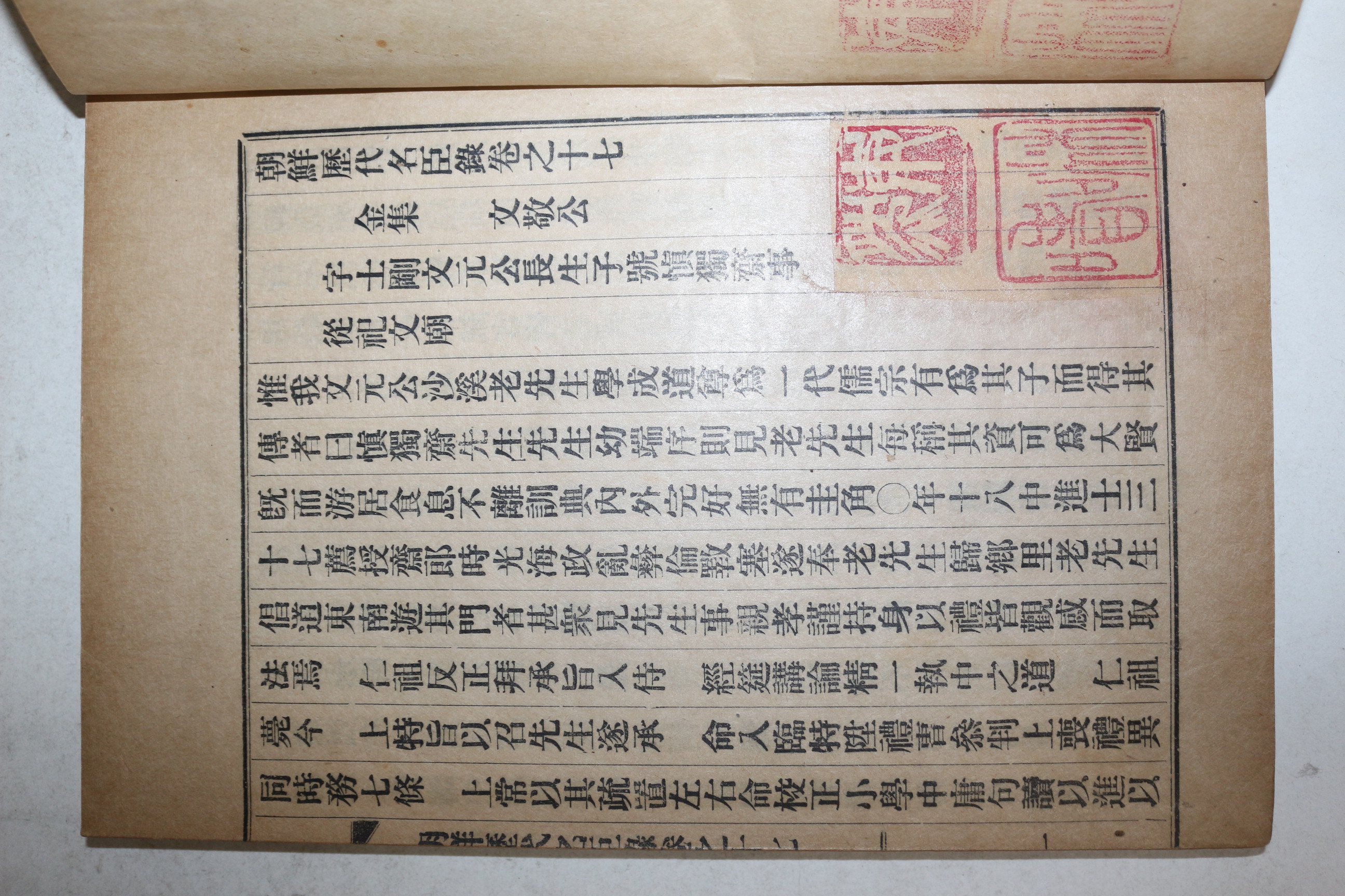 1932년 김천간행 조선역대명신록 권17,18 1책