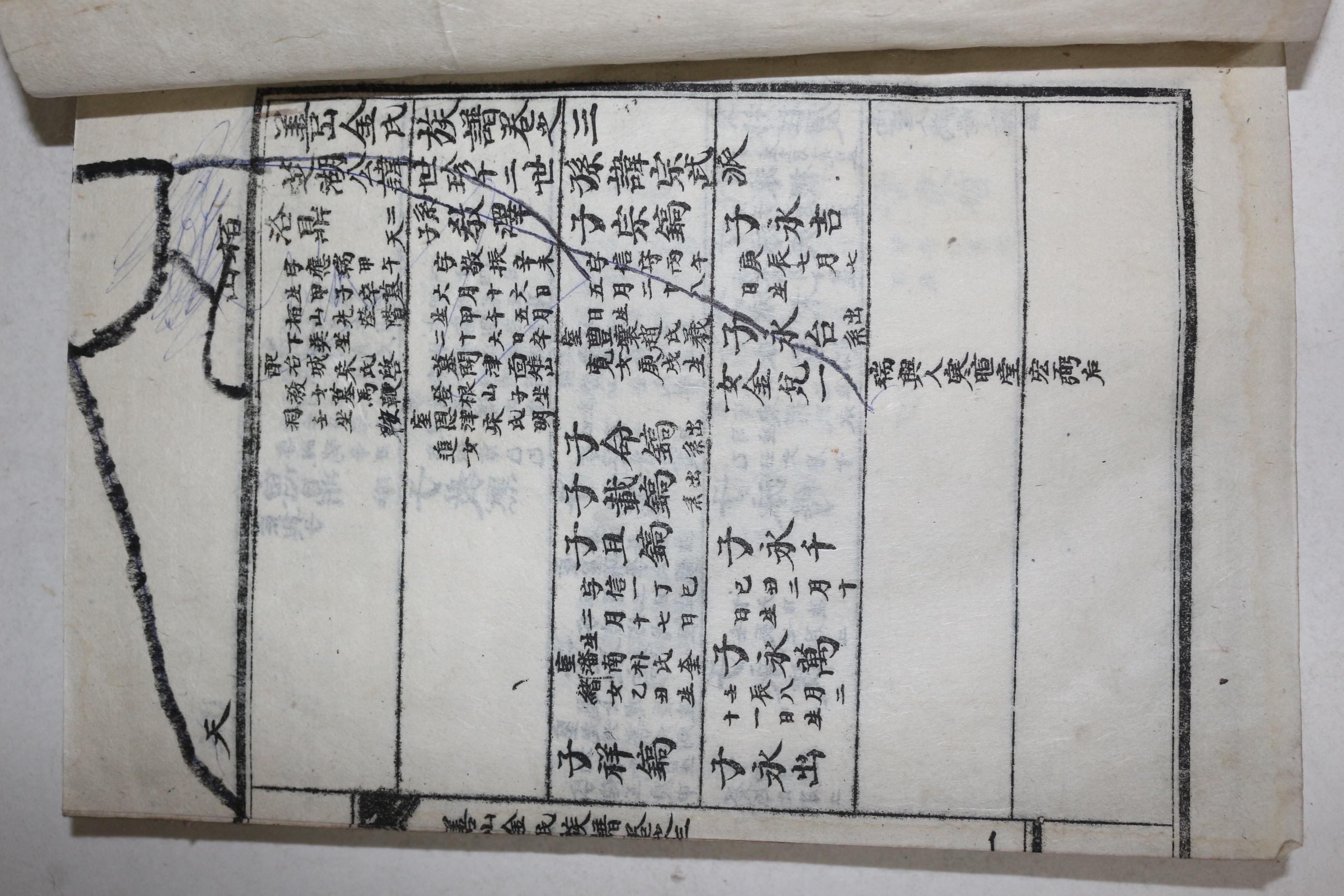 1955년 고령간행 선산김씨족보(善山金氏族譜) 3책완질