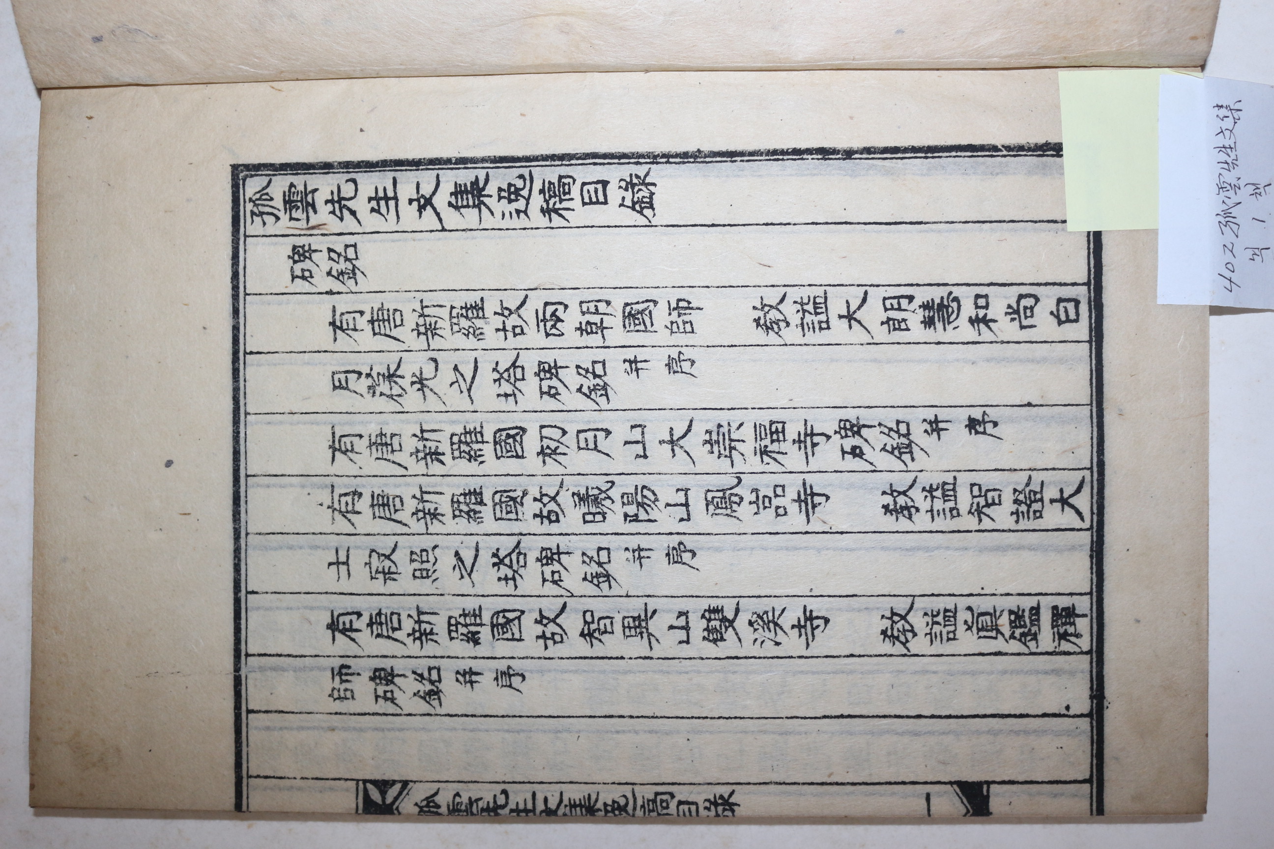 1928년 석판본 최치원(崔致遠) 고운선생문집일고(孤雲先生文集逸稿) 1책완질