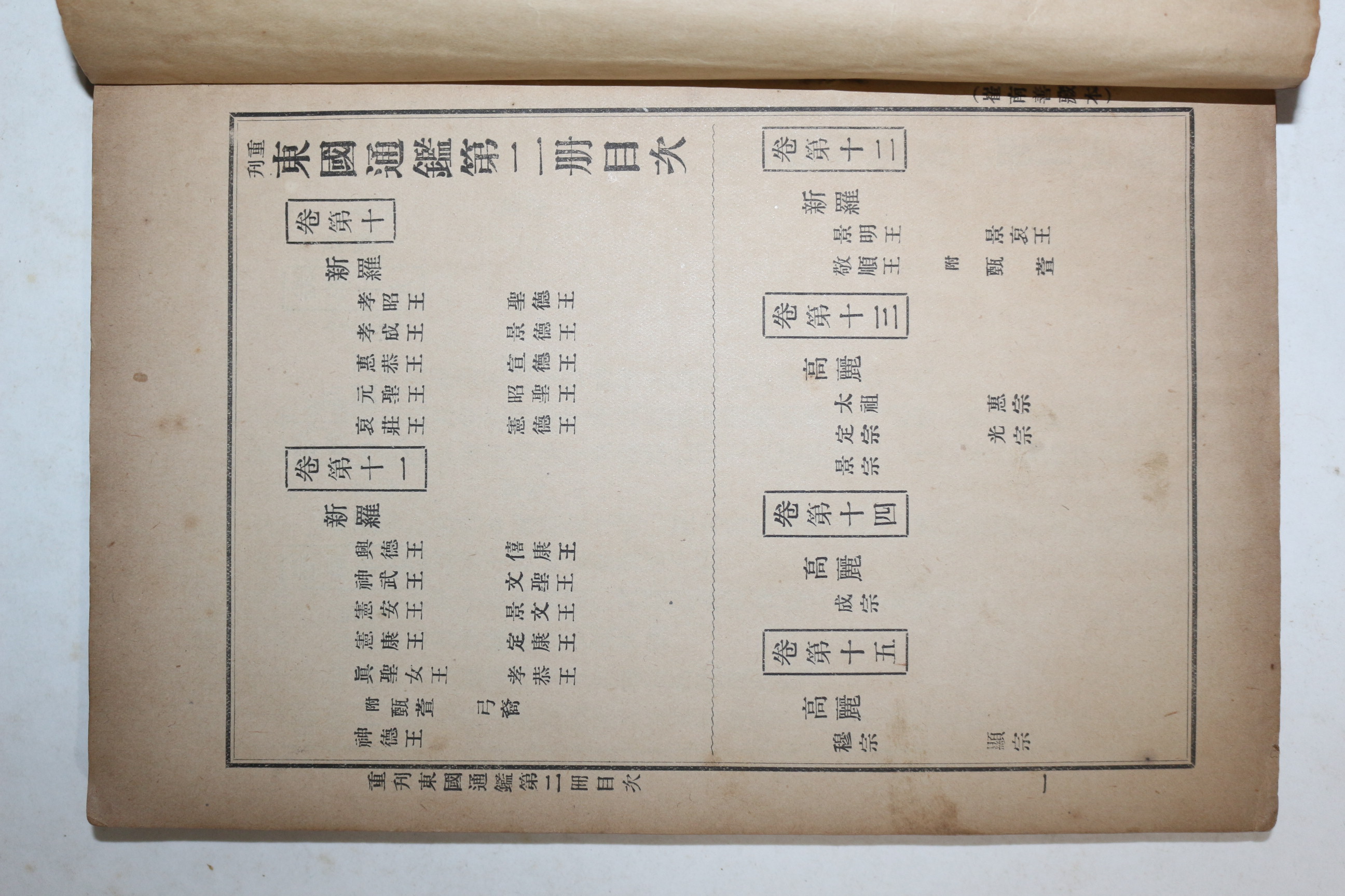 1911년(명치44년) 조선광문회 최남선 동국통감(東國通鑑) 권10~19(제2책) 1책