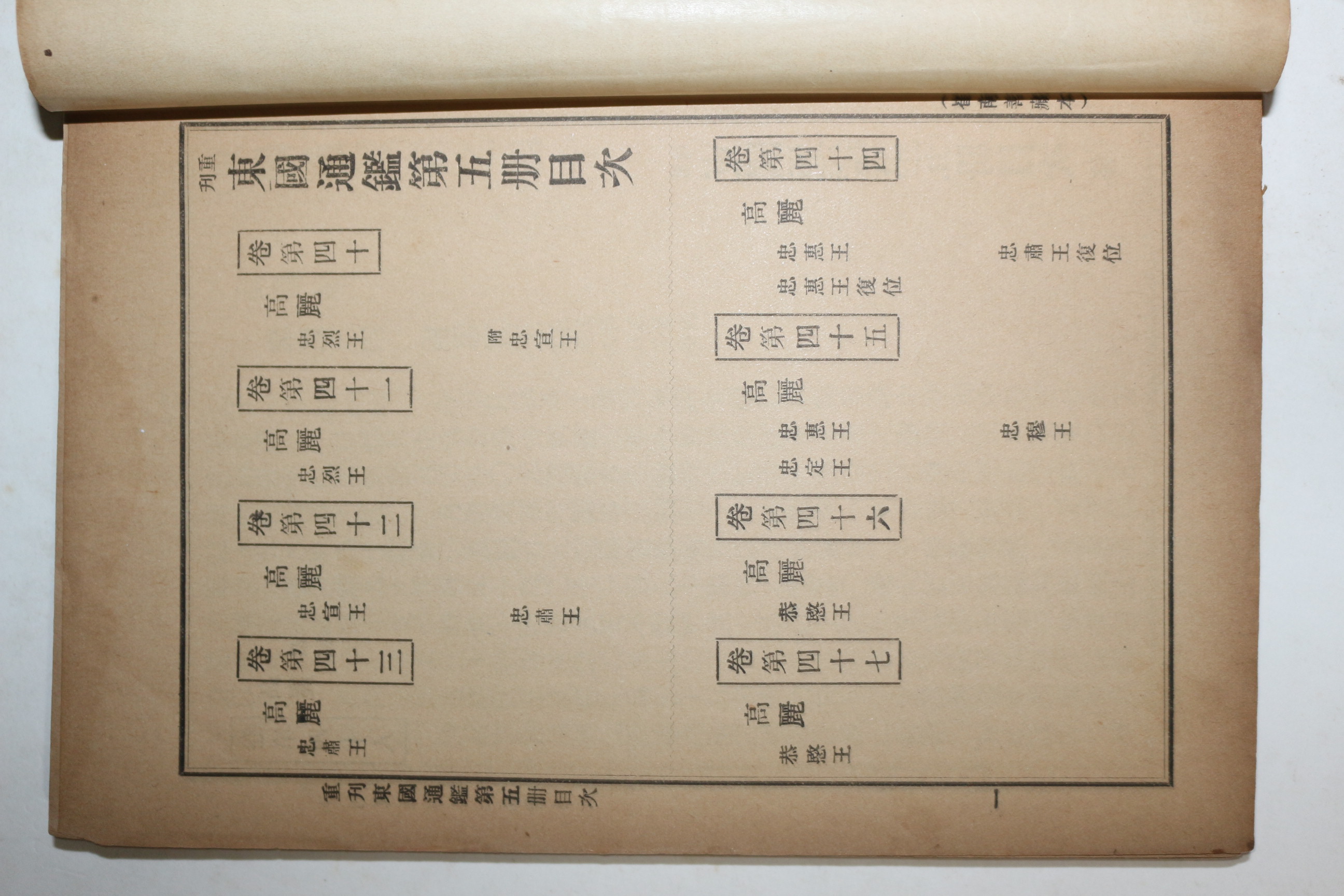 1911년(명치44년) 조선광문회 최남선 동국통감(東國通鑑) 권40~48終(제5책) 1책