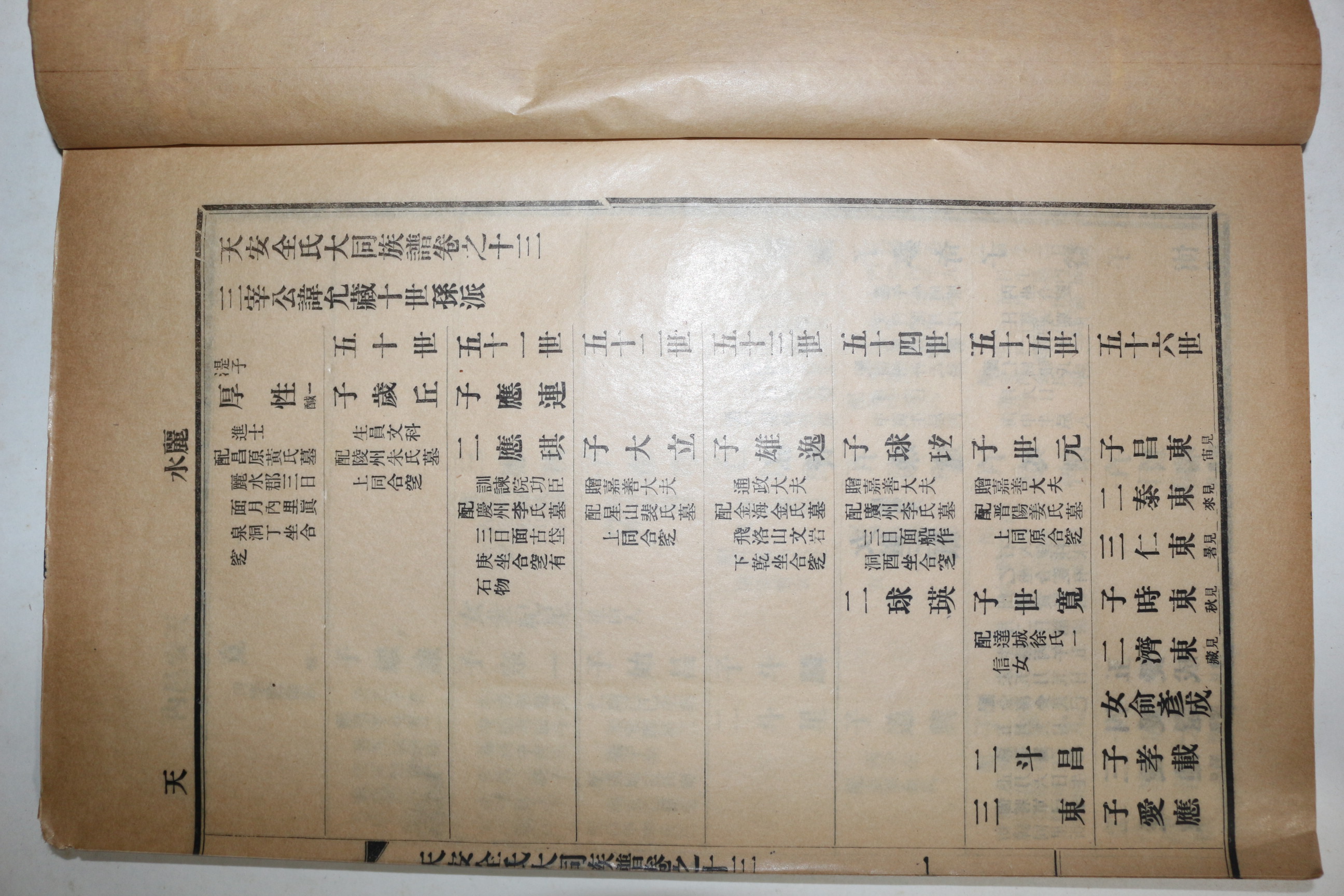 1931년 천안전씨족보(天安全氏族譜) 13책완질